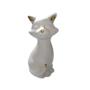 Imagem de Enfeite gato em ceramica pintura mate e dourado 13cm