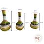 Imagem de Enfeite Kit Decorativo Sala Cerâmica Trio de Vasos - Torre