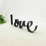 Imagem de Enfeite Love Preto Letreiro Decorativo 8X23X1Cm Metal