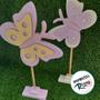 Imagem de Enfeite MDF - Borboleta Rosa - 42cm - 1 unidade - Rizzo