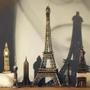 Imagem de Enfeite Miniatura Torre Eiffel Metal Paris 32cm Decoração Bea Decor