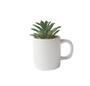 Imagem de ENFEITE NA CANECA COM PLANTA ARTIFICIAL SUCULENTA 5.4 x 6cm