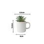 Imagem de ENFEITE NA CANECA COM PLANTA ARTIFICIAL SUCULENTA 5.4 x 6cm
