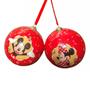 Imagem de Enfeite Natal 6 Bolas Mickey e Minnie Vermelhas 6cm  Disney