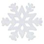 Imagem de Enfeite Natal Floco de Neve Com 3 Unid Branco 10cm