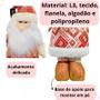 Imagem de Enfeite Natalino Boneco De Papai Noel Luxo Em Pé Decoração