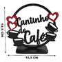 Imagem de Enfeite Palavra de Mesa Cantinho do Café Com Arco Com Base 15,5X12,5cm Mdf