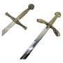 Imagem de Enfeite Parede Espada Dupla Em X Suporte De Mdf N Coroa