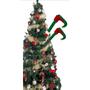 Imagem de Enfeite perna de duende para árvore de natal tamanho 60cm x 15cm