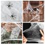 Imagem de Enfeite Teia Aranha Artificial Decoração Halloween Branca