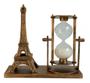 Imagem de Enfeite Torre Eiffel Com Ampulheta Decoracao Mesa Escritorio