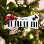Imagem de Enfeites de Música para a Árvore de Natal 2022 - Enfeites de Teclado Elétrico de Poliresina - Enfeites de Música Únicos - Enfeites de Piano 2022 - Enfeites de Instrumentos - Duráveis - Presentes para Pianistas - Decoração de Piano