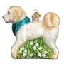 Imagem de Enfeites de Natal do Velho Mundo: Coleção de Cães Ornamentos de Vidro Soprados para Árvore de Natal, Cão Doodle