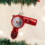 Imagem de Enfeites de Natal do Velho Mundo: Maquiagem e Glamour Presentes Vidro Soprado Enfeites para Árvore de Natal, Secador de Cabelo