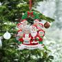 Imagem de Enfeites de Natal Personalizados - Família de 8 (Papai Noel, Mamãe Noel e 6 Elfos)