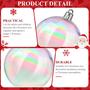 Imagem de Enfeites de Natal Shappy Iridescent 50 unidades transparentes