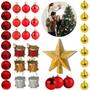 Imagem de Enfeites Para Árvores De Natal Decoração Bolinhas Kit 43uni