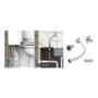 Imagem de Engate Flexivel Rabicho Inox Tracado 60cm Macho X Femea 1/2