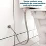 Imagem de Engate Mangueira Flexível 1m Inox 304 Quente Fria Rabicho Trançado Entrada 1/2 Macho Femea 100cm