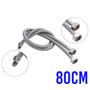 Imagem de Engate Rabicho Monocomando 80cm Par Mangueira Flexivel Kit 5 Unidades Misturador Torneira Cozinha Pia Agua Quente Fria Banheiro