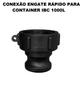 Imagem de Engate Rápido Camlock Container Ibc Rosca Grossa 2x1.1/2 Pol