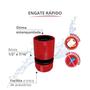 Imagem de Engate Rápido Com Bitola 1/2" E 7/16" Vermelho Durín