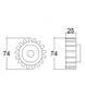 Imagem de Engrenagem 17 Dentes - Patola