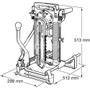 Imagem de Entalhadeira de Corrente de Aço Industrial 1140W Com Óleo Chave Fixa Suporte 7104L 220V Makita