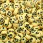 Imagem de Entremeio redondo emoji expressões 4x7mm em plástico com 500g