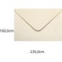 Imagem de Envelope Convite Colorido 160X235 Creme Marfim 80G