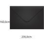 Imagem de Envelope Convite Colorido 160X25 Preto LOS Angeles 80G