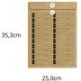 Imagem de Envelope Saco Natural VAI-VEM com ILHÓS 250X353MM KN35V Caixa com 100