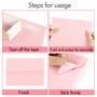 Imagem de Envelopes A7 Rosa Pastel AZAZA - Pacote com 100 Unidades (13,3 x 18,4 cm) - Fechamento Self Seal