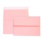 Imagem de Envelopes A7 Rosa Pastel AZAZA - Pacote com 100 Unidades (13,3 x 18,4 cm) - Fechamento Self Seal