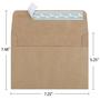 Imagem de Envelopes Eupako A7 (5,25 x 7,25") com Lacração Automática - Pacote com 100 Unidades - Marrom