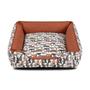 Imagem de Enxoval Cama de Cachorro Impermeável com Zíper Pandora 53x53 Bolt Capuccino