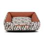 Imagem de Enxoval Cama de Cachorro Impermeável com Zíper Pandora 53x53 Bolt Capuccino