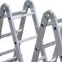 Imagem de Escada Articulada 13 em 1 3x4 com 12 Degraus de Alumínio
