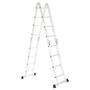 Escada Articulada de Alumínio 4X4 Multifuncional 16 Degraus 4,32 Metros de Altura - Garden Life Imagem de Escada Articulada de Alumínio 4X4 Multifuncional 16 Degraus 4,32 Metros de Altura