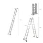 Imagem de Escada Articulada Multifuncional 4x4 Alumínio Prizi 16 Degraus 4.47m