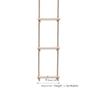 Imagem de Escada de corda com 6 degraus de madeira para crianças