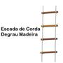 Imagem de Escada de Corda Degrau Madeira 4,80m