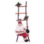 Imagem de Escada De Natal Decorativa Rústica Em Poliéster Com Boneco 60cm