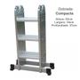 Imagem de Escada multifuncional aluminio 4x3 12 degraus reforcada 150k