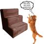 Imagem de  Escada Pet Para Cães e Gatos Teddy 3 Degraus 