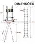 Imagem de Escada Telescópica Alumínio Multifuncional 3,8mts- Nakasaki 