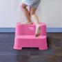 Imagem de Escadinha Infantil Com dois Degraus Up N Down Multikids Rosa