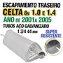 Imagem de Escapamento Abafador Traseiro Celta 1.0/1.4 8v 2001 A 2005