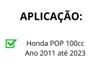 Imagem de Escapamento F1 Fortuna Esportivo Moto Honda Pop 100 Ano 2009 em diante