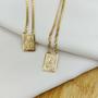 Imagem de ESCAPULÁRIO JESUS E N.S. DO CARMO 9x10mm BANHADO A OURO 18K